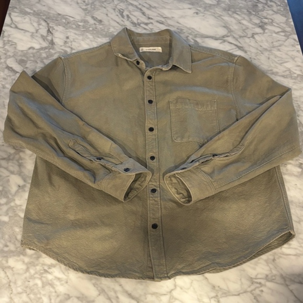 Everlane Casual Olive button Down Shirt